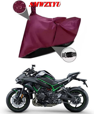 smwzxyu Waterproof Two Wheeler Cover for Kawasaki(Maroon)