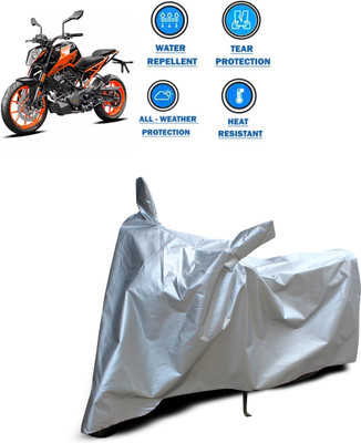 PAGORA Two Wheeler Cover for KTM(200 Duke, Silver)