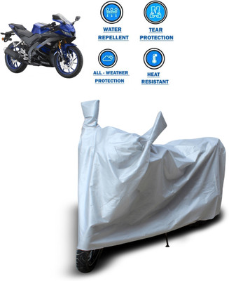 PAGORA Two Wheeler Cover for Yamaha(YZF R15 V3.0, Silver)