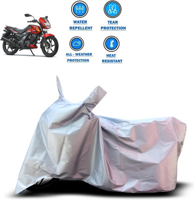 CODOKI Two Wheeler Cover for TVS(Flame SR125, Silver)