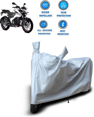 CODOKI Two Wheeler Cover for Bajaj(Pulsar NS 200, Silver)