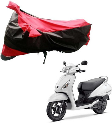 SK AUTO Two Wheeler Cover for TVS(Jupiter, Black, Red)