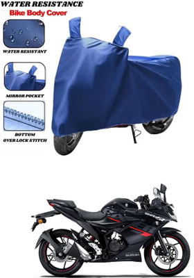 RONISH Waterproof Two Wheeler Cover for Suzuki(Gixxer, Blue)
