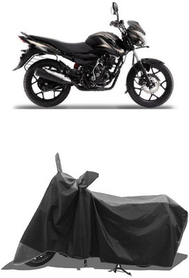 SUGASHRI Waterproof Two Wheeler Cover for Bajaj(Discover 150 s, Grey, Black)