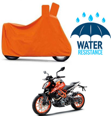 DeepShakshi AUTOMOTIVE Waterproof Two Wheeler Cover for KTM(RC 390, Orange)