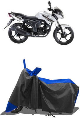 SUGASHRI Waterproof Two Wheeler Cover for Yamaha(SZ X, Blue, Black)