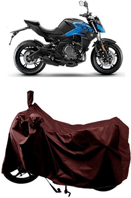 SUGASHRI Waterproof Two Wheeler Cover for CFMoto(400NK, Maroon)
