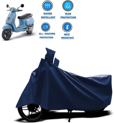 CODOKI Two Wheeler Cover for Piaggio(Vespa LX 125, Blue)
