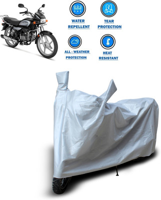 CODOKI Two Wheeler Cover for Hero(Splendor, Silver)