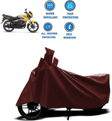 GOSHIV-car and bike accessories Waterproof Two Wheeler Cover for Hero(MotoCorp Passion Pro, Maroon)