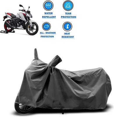CODOKI Two Wheeler Cover for TVS(Apache RTR 160 4V, Grey)