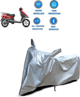 CODOKI Two Wheeler Cover for Hero(Electric Flash, Silver)