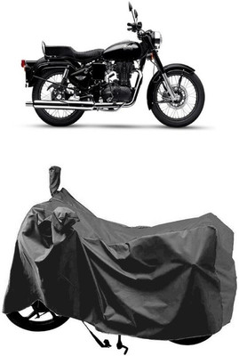 SUGASHRI Waterproof Two Wheeler Cover for Royal Enfield(Standard 350, Grey)