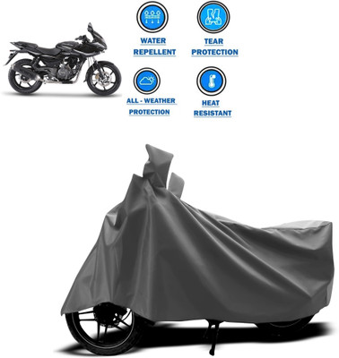 CODOKI Two Wheeler Cover for Bajaj(Pulsar 220 DTS-i, Grey)