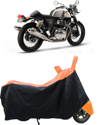 Coxtor Waterproof Two Wheeler Cover for Royal Enfield(Continental GT 650, Orange)