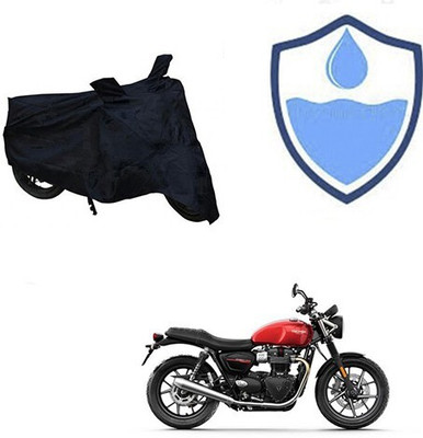 DeepShakshi AUTOMOTIVE Two Wheeler Cover for Triumph(Twin spark, Black)
