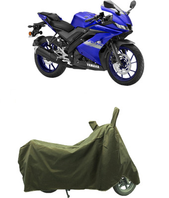 Coxtor Waterproof Two Wheeler Cover for Yamaha(R15 V3, Gold)