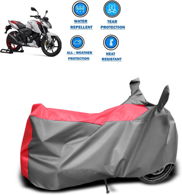 CODOKI Two Wheeler Cover for TVS(Apache RTR 160 4V, Grey)