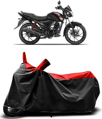 SK AUTO Two Wheeler Cover for Suzuki(Sling Shot, Red, Black)