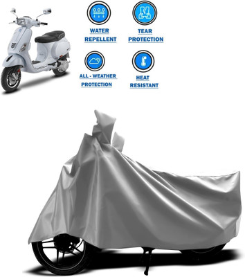 CODOKI Two Wheeler Cover for Piaggio(Vespa SXL, Silver)