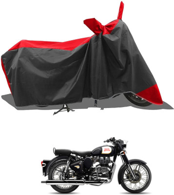SK AUTO Two Wheeler Cover for Royal Enfield(Bullet 350 Twinspark, Red)
