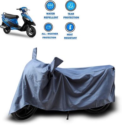 PAGORA Two Wheeler Cover for TVS(Scooty Pep+, Grey)