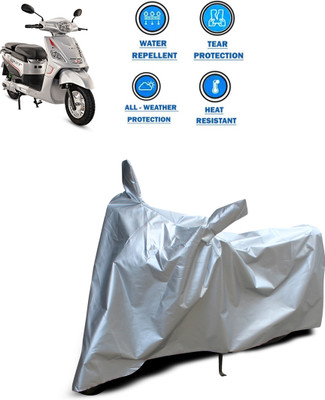 CODOKI Two Wheeler Cover for Hero(Electric NYX e5, Silver)