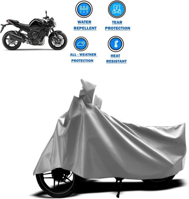 PAGORA Two Wheeler Cover for Yamaha(FZ-S FI, Silver)