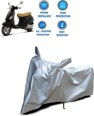 PAGORA Two Wheeler Cover for Piaggio(Vespa LX, Silver)