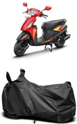 SK AUTO Waterproof Two Wheeler Cover for Hero(Pleasure+ 110, Black)