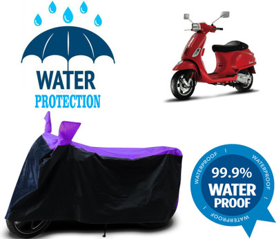 Mdstar Waterproof Two Wheeler Cover for Vespa(Vespa VXL, Multicolor)