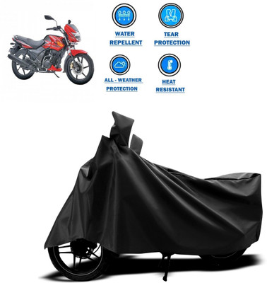 CODOKI Two Wheeler Cover for TVS(Flame DS 125, Black)
