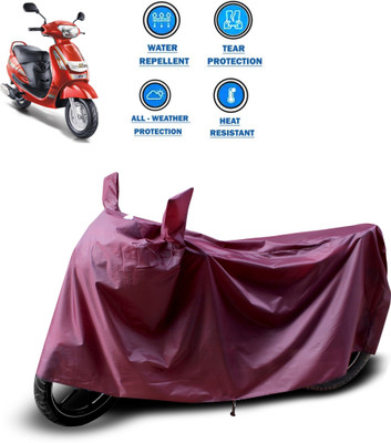PAGORA Waterproof Two Wheeler Cover for Mahindra(Duro DZ, Maroon)