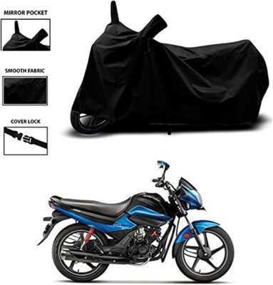 DeepShakshi AUTOMOTIVE Two Wheeler Cover for Hero(Splendor I Smart, Black)