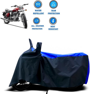CODOKI Two Wheeler Cover for Royal Enfield(Electra, Blue)