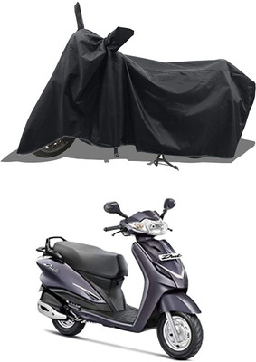 SK AUTO Two Wheeler Cover for Hero(Duet LX 110CC, Black)
