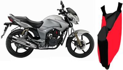 SK AUTO Two Wheeler Cover for Hero(Hunk, Red, Black)