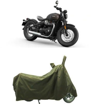 Coxtor Waterproof Two Wheeler Cover for Triumph(Bonneville Bobber BS6, Gold)