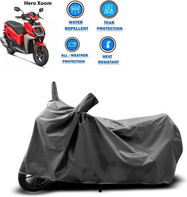 GOSHIV-car and bike accessories Two Wheeler Cover for Hero(Grey)
