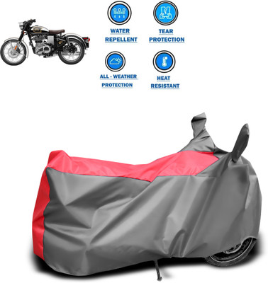 CODOKI Two Wheeler Cover for Royal Enfield(Classic 500, Grey)