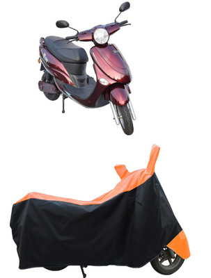 Coxtor Waterproof Two Wheeler Cover for Avon(E Star BS6, Orange)