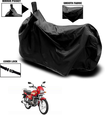 SK AUTO Waterproof Two Wheeler Cover for Hero(Splendor, Black)