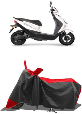 SUGASHRI Waterproof Two Wheeler Cover for Ampere(Reo Elite, Red, Black)