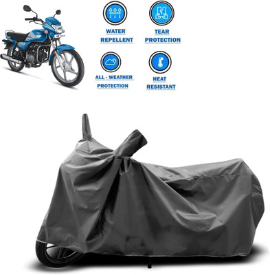CODOKI Two Wheeler Cover for Hero(HF Deluxe Eco, Grey)
