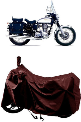 SUGASHRI Waterproof Two Wheeler Cover for Royal Enfield(Machismo 350, Maroon)
