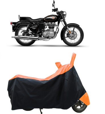 Coxtor Waterproof Two Wheeler Cover for Royal Enfield(350, Orange)