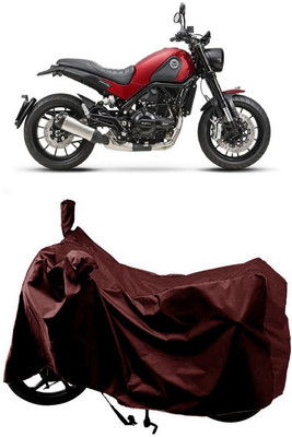 SUGASHRI Waterproof Two Wheeler Cover for Benelli(Leoncino, Maroon)