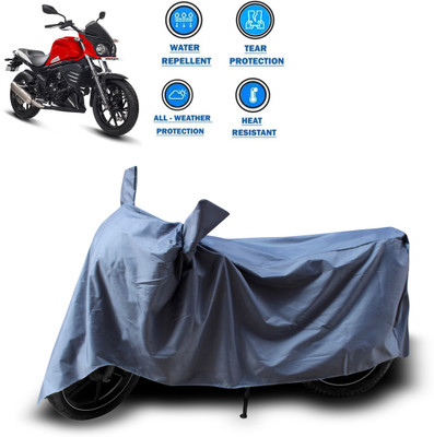 PAGORA Two Wheeler Cover for Mahindra(Mojo UT 300, Grey)