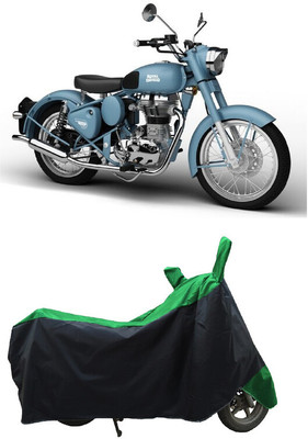 Coxtor Waterproof Two Wheeler Cover for Royal Enfield(Classic Squadron BS6, Green)