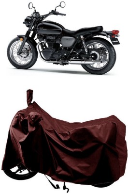 SUGASHRI Waterproof Two Wheeler Cover for Kawasaki(W800 BS6, Maroon)